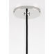 Milo 1 Light 14 inch Polished Nickel Pendant Ceiling Light in Polished Nickel and White