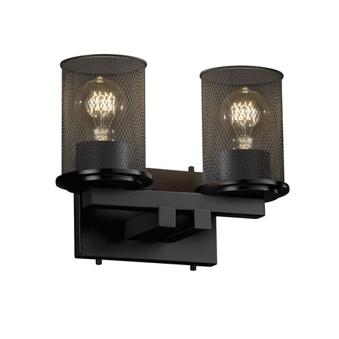 Dakota 2 Light 13 inch Matte Black Bath Light Wall Light