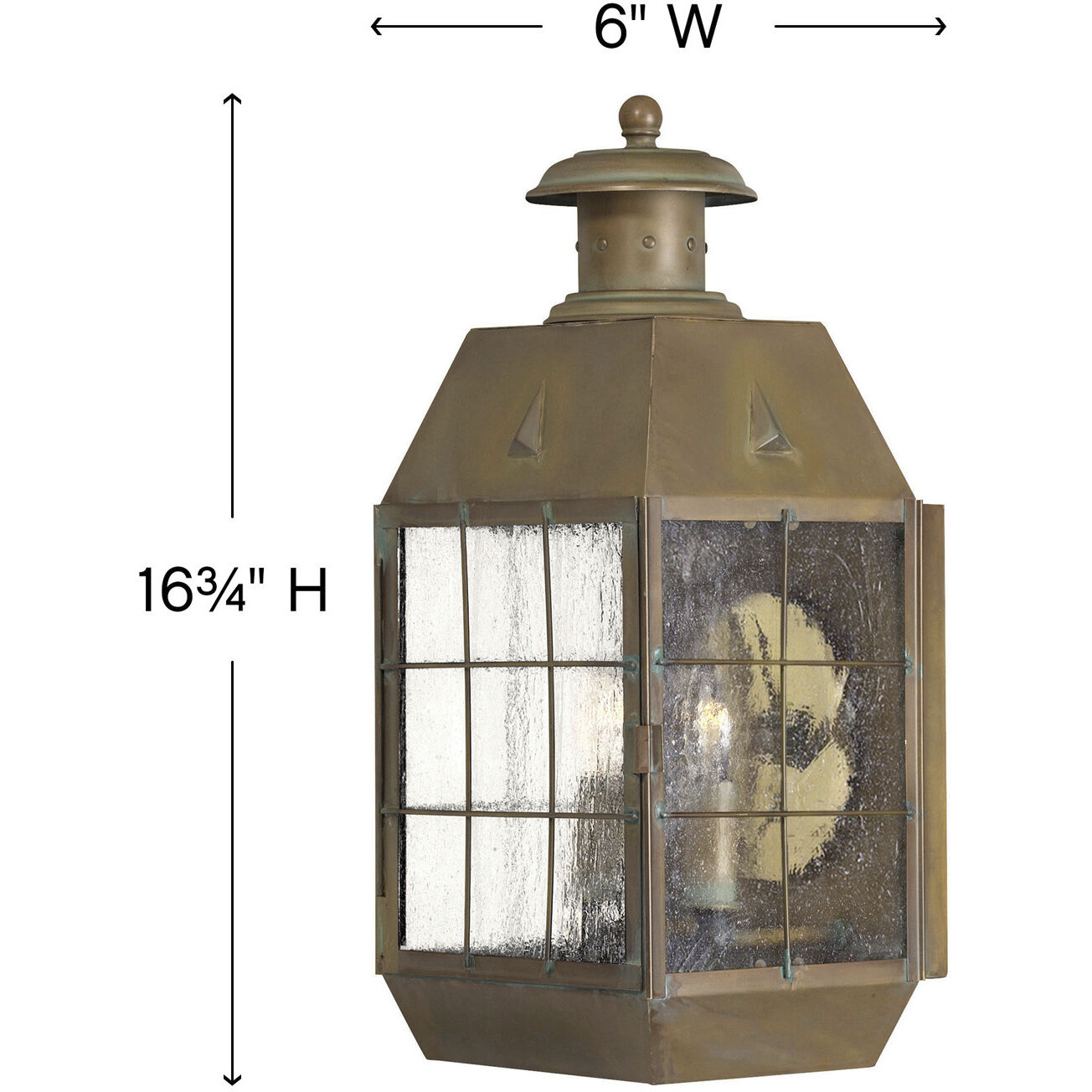 Heritage Nantucket Outdoor Wall Mount Lantern, Medium
