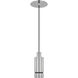 Mick De Giulio Sottile LED 3 inch Polished Stainless Steel Line-Voltage Pendant Ceiling Light