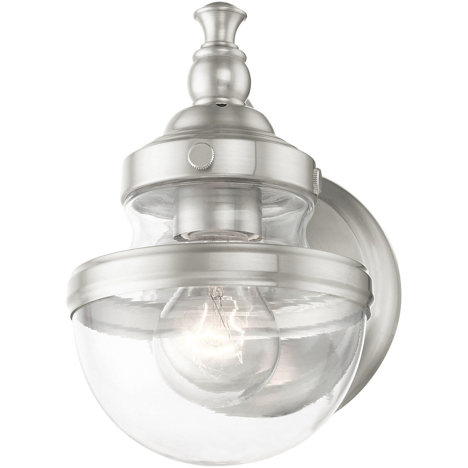 Oldwick 1 Light 6 inch Brushed Nickel Vanity Sconce Wall Light