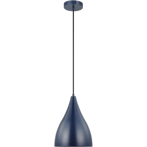 Oden 1 Light 9 inch Navy Pendant Ceiling Light