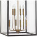 Clarendon 8 Light 20 inch Bronze with Heirloom Brass Indoor Foyer Light Ceiling Light
