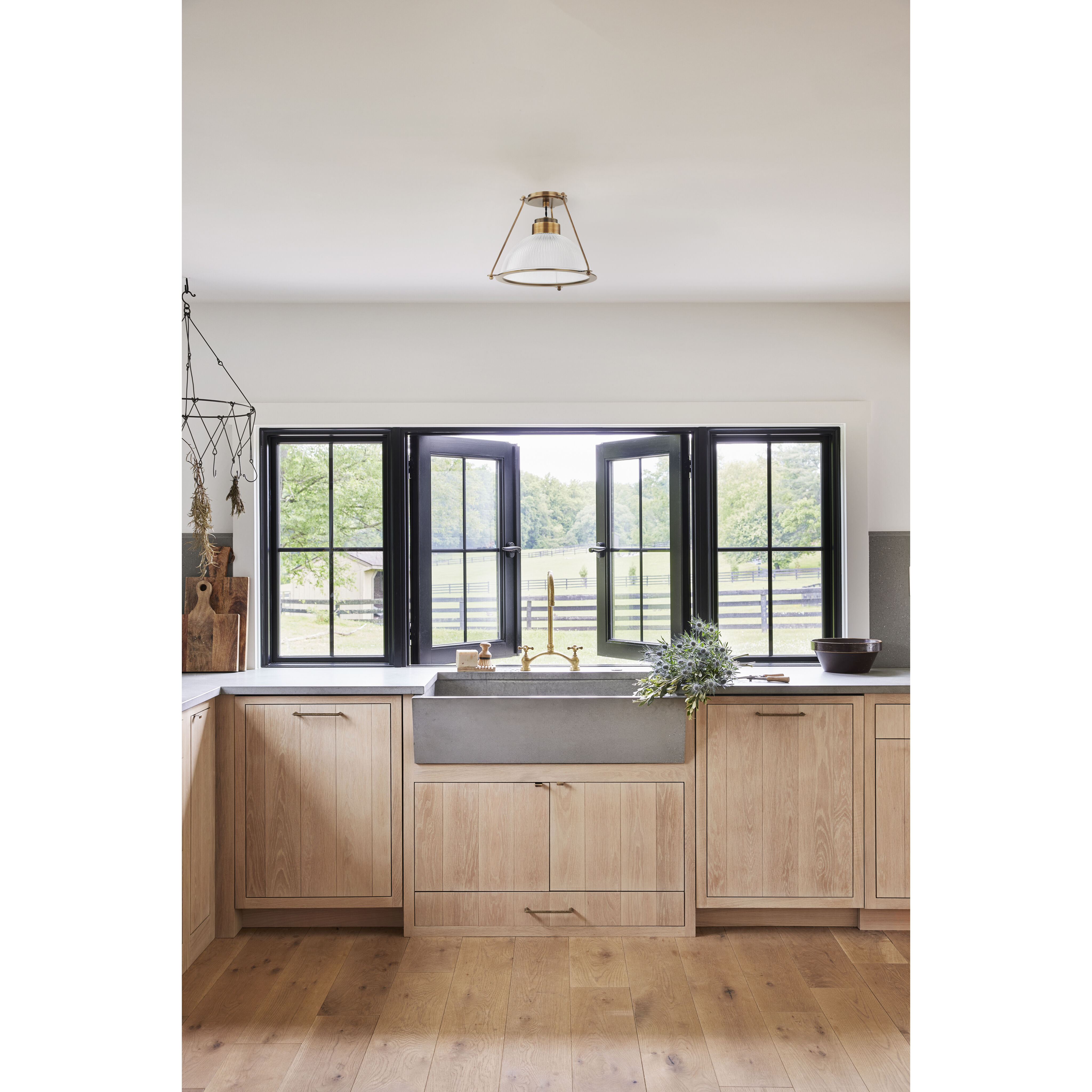 Glint 1 Light 15 inch Patina Brass Semi Flush Ceiling Light