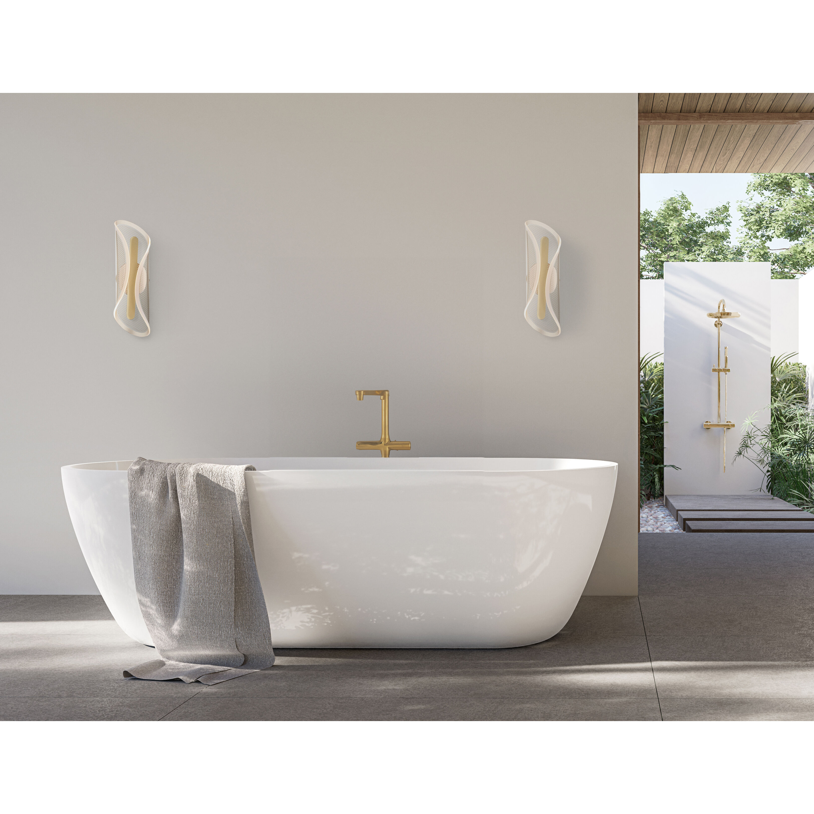 Manta LED Gold Wall Sconce Wall Light