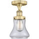 Bellmont 1 Light 6.5 inch Brushed Brass Semi-Flush Mount Ceiling Light