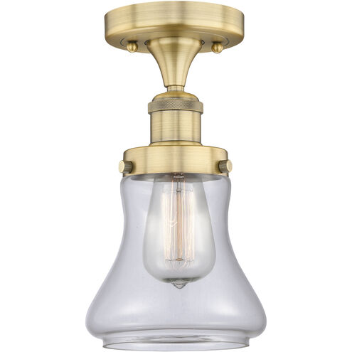Bellmont 1 Light 6.5 inch Brushed Brass Semi-Flush Mount Ceiling Light