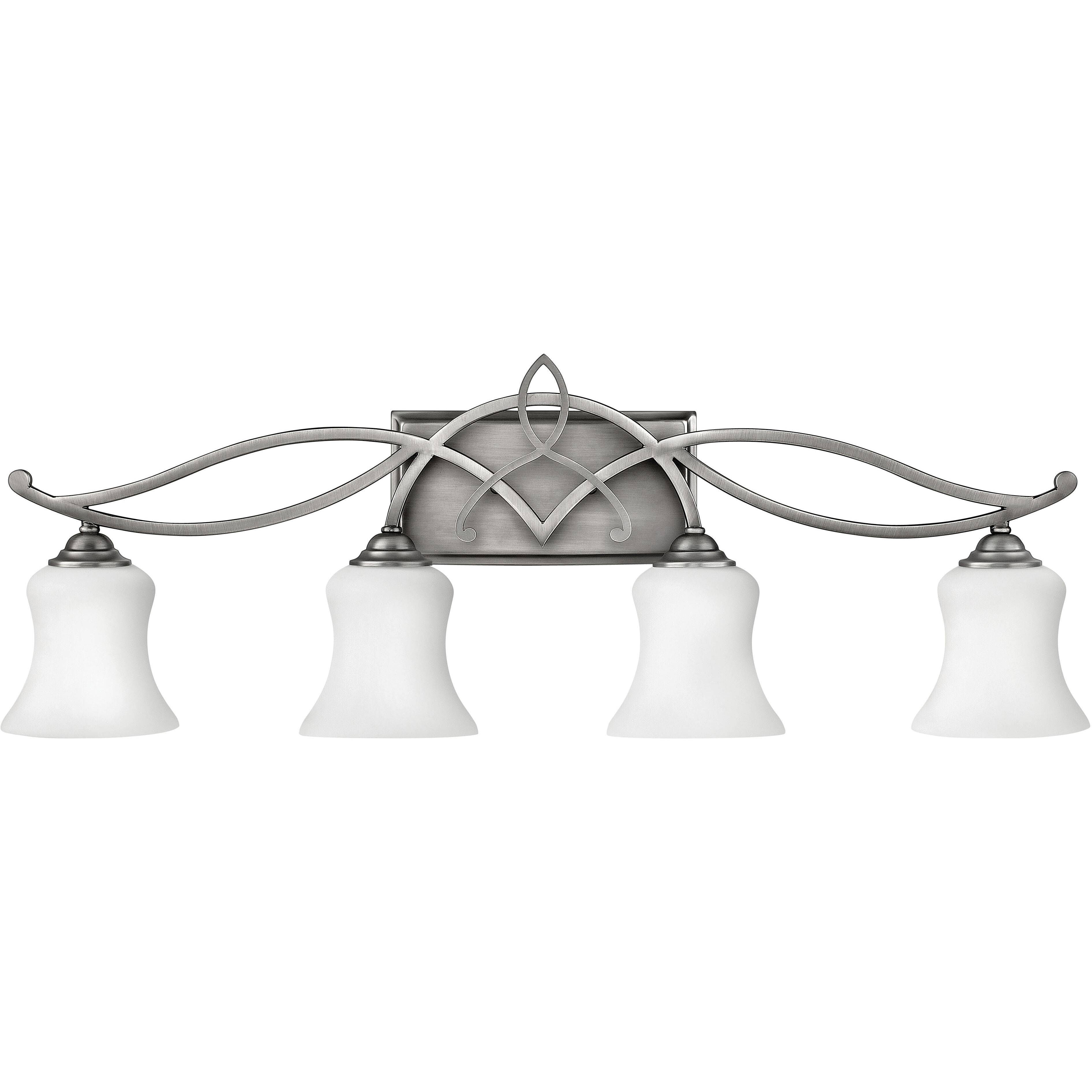 Brooke 4 Light 31.25 inch Antique Nickel Vanity Light Wall Light