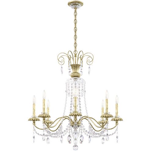 Helenia 8 Light 31.5 inch Heirloom Silver Chandelier Ceiling Light, Adjustable Height