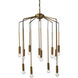 Cascade 12 Light 26 inch Antique Brass Pendant Ceiling Light
