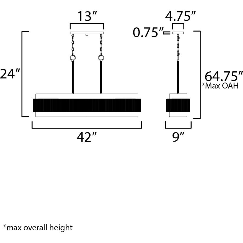 Seacliff Linear Pendant Ceiling Light