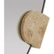 Clasp Bronze and Faux Travertine Mirror