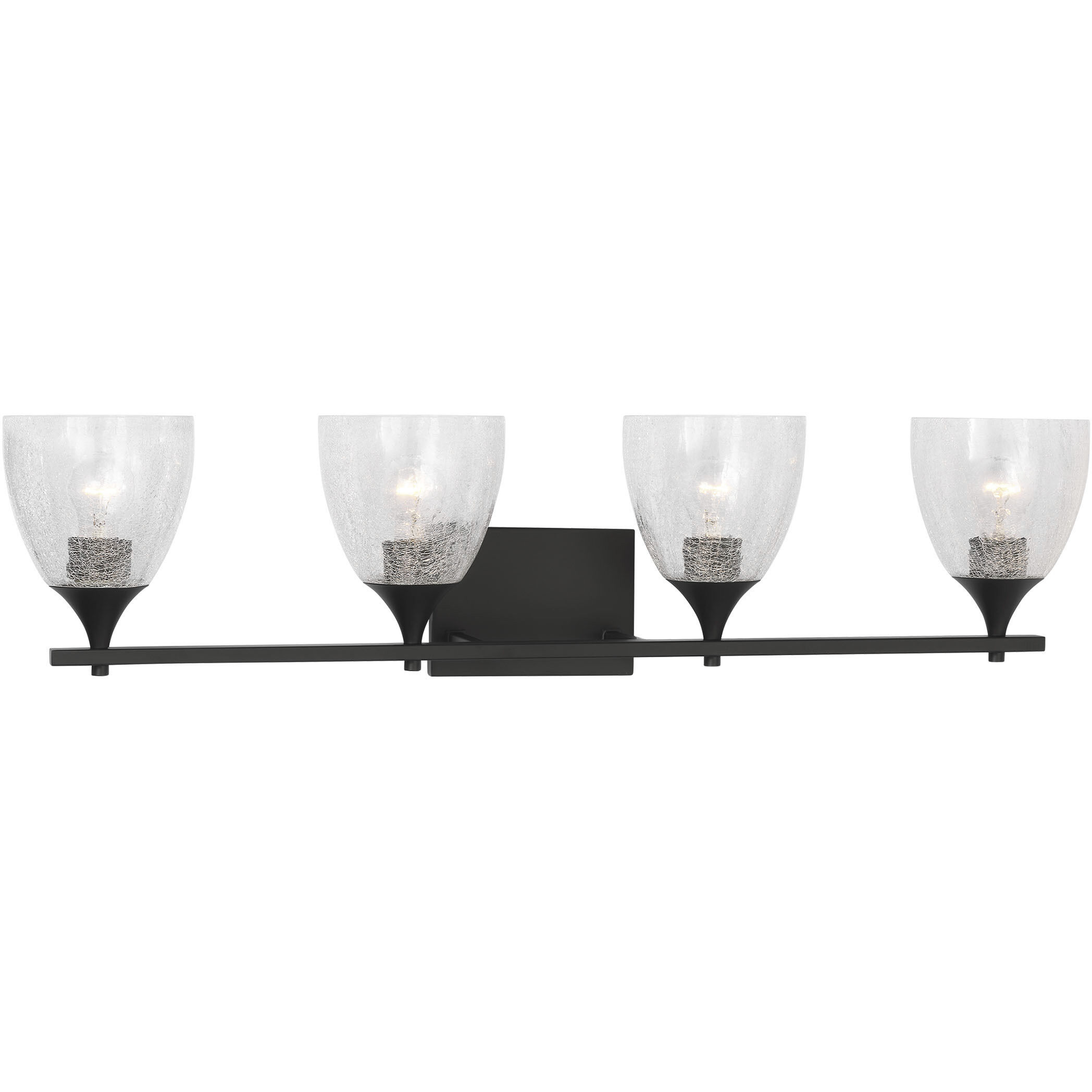 Drew & Jonathan Toffino 4 Light 36 inch Midnight Black Vanity Light Wall Light