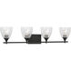 Drew & Jonathan Toffino 4 Light 36 inch Midnight Black Vanity Light Wall Light