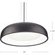 Beacon LED 24 inch Black Pendant Ceiling Light