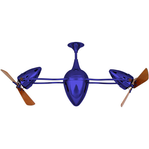 Matthews-Gerbar Ar Ruthiane 48 inch Blue with Mahogany Blades Ceiling Fan