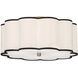 Axis 4 Light 20 inch Aged Brass Flushmount Ceiling Light