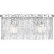 Glacier 2 Light 15 inch Chrome Vanity Wall Light