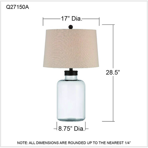 Newark 29 inch 150.00 watt Oil Rubbed Bronze Table Lamp Portable Light
