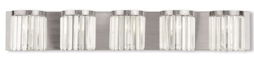 Ashton 5 Light 43 inch Brushed Nickel ADA Bath Vanity Wall Light