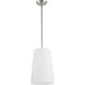 Clarion 1 Light 10.5 inch Brushed Nickel Pendant Ceiling Light