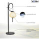 Artisan Collection/LECCE Series 20 inch 5.00 watt Black Table Lamp Portable Light