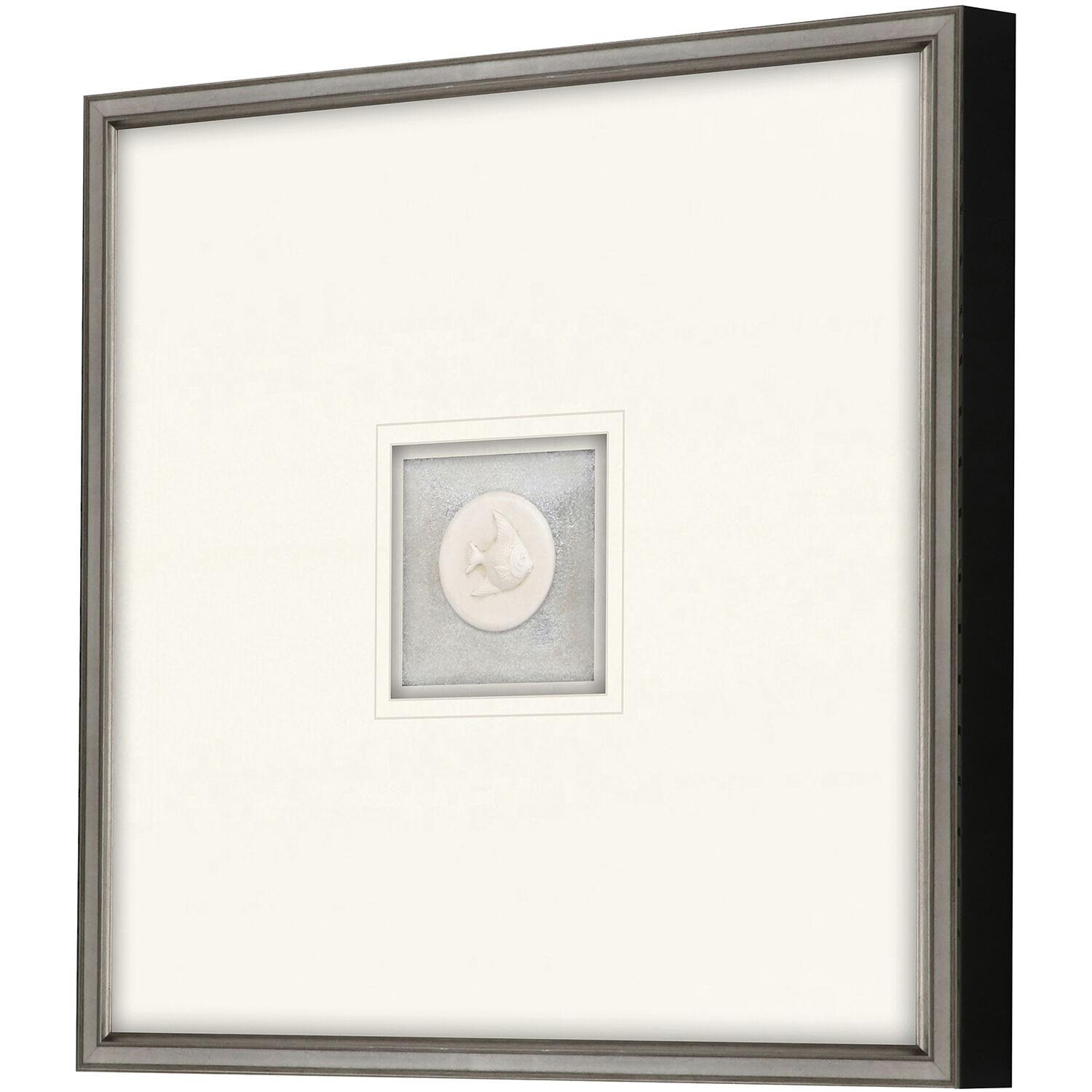 Animals White and Blue Framed Art