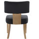 Cameron Black Velvet and Natural Chair