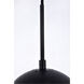 Eclipse 1 Light 8 inch Black Pendant Ceiling Light