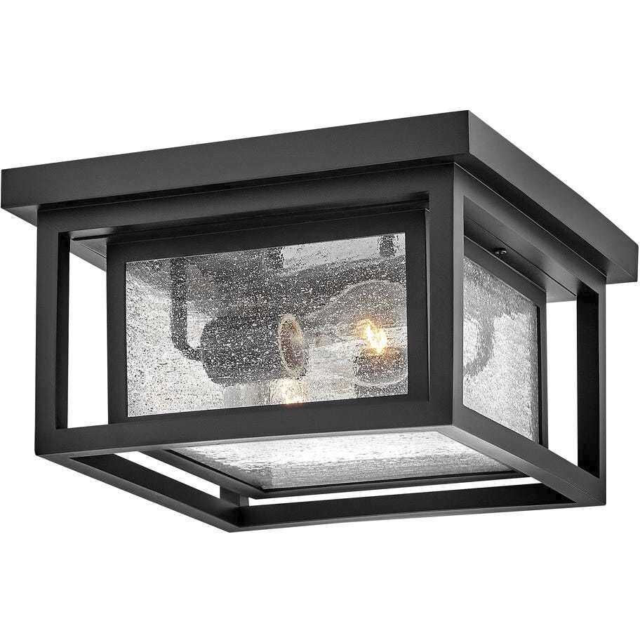 Coastal Elements Republic 11 inch Black Outdoor Flush Mount, Estate Series