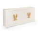 Claire Bell Antique White/Gold Leaf Cabinet