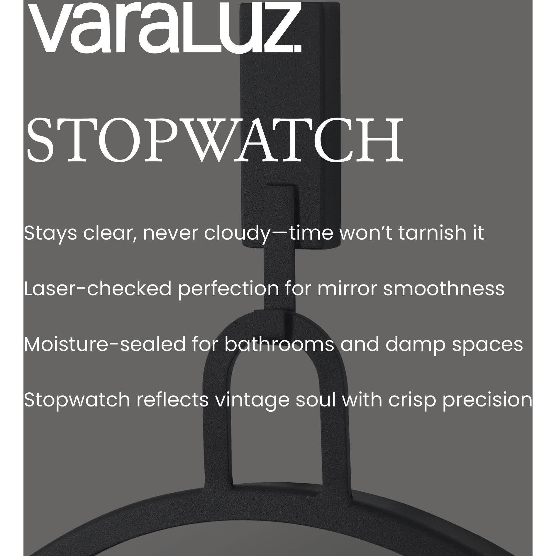 Stopwatch 33.25 X 22.25 inch Polished Nickel Powder Room Mirror, Varaluz Casa