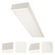 Spring LED 6.5 inch White Linear Flush Mount Ceiling Light