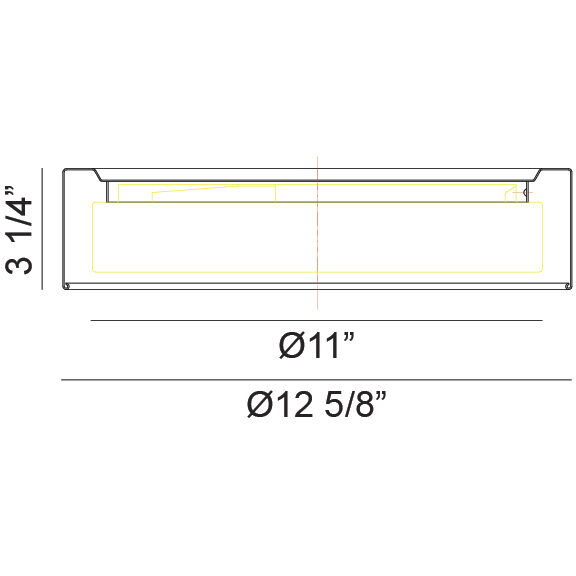 Ezra LED 12.63 inch Matte Black Flush Mount Ceiling Light