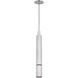 Mick De Giulio Sottile LED 3 inch Polished Stainless Steel Line-Voltage Pendant Ceiling Light