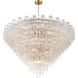 Addis 40 Light 62 inch Aged Brass Chandelier Ceiling Light