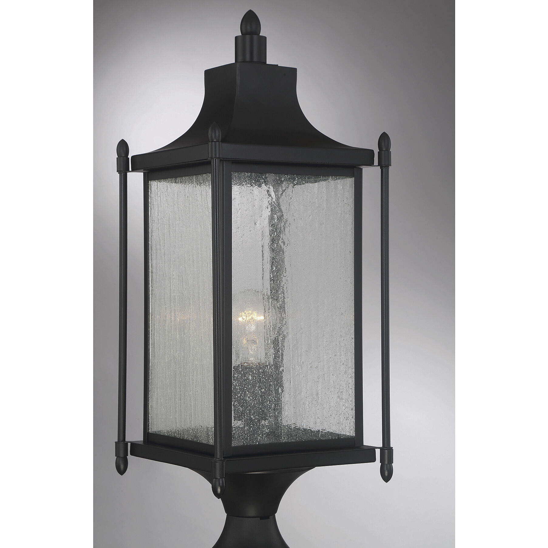 Dunnmore 1 Light 23.5 inch Black Outdoor Post Lantern