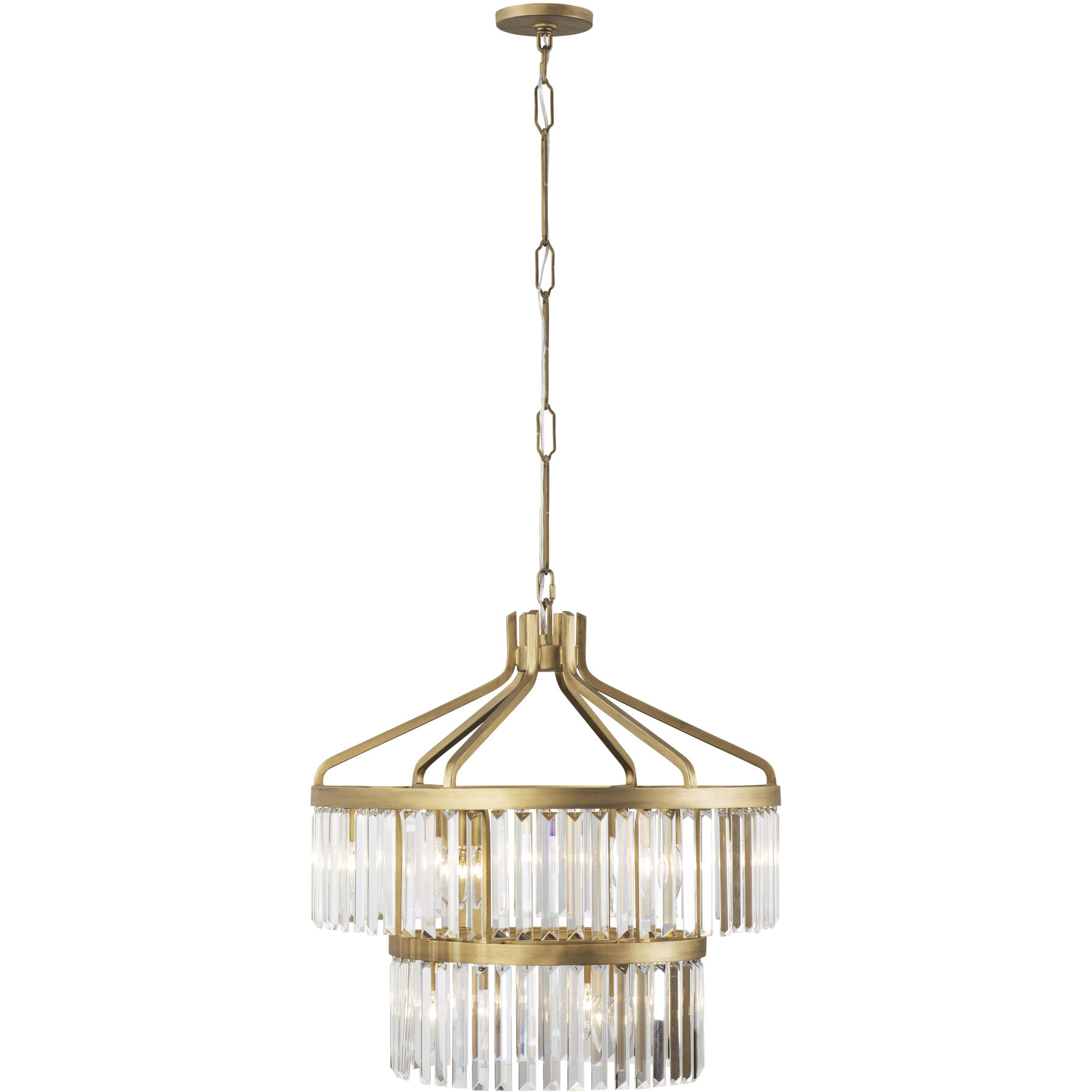 Social Club 9 Light 23.25 inch Havana Gold Pendant Ceiling Light