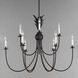 Paloma 9 Light 36 inch Anthracite Chandelier Ceiling Light