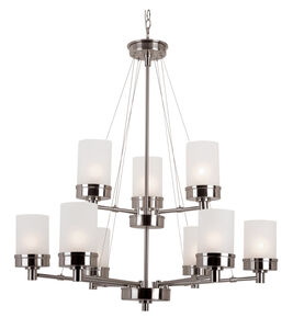 Fusion 9 Light 32 inch Brushed Nickel Chandelier Ceiling Light