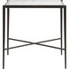 Leon 22 X 22 inch Bronze with Clear Accent Table
