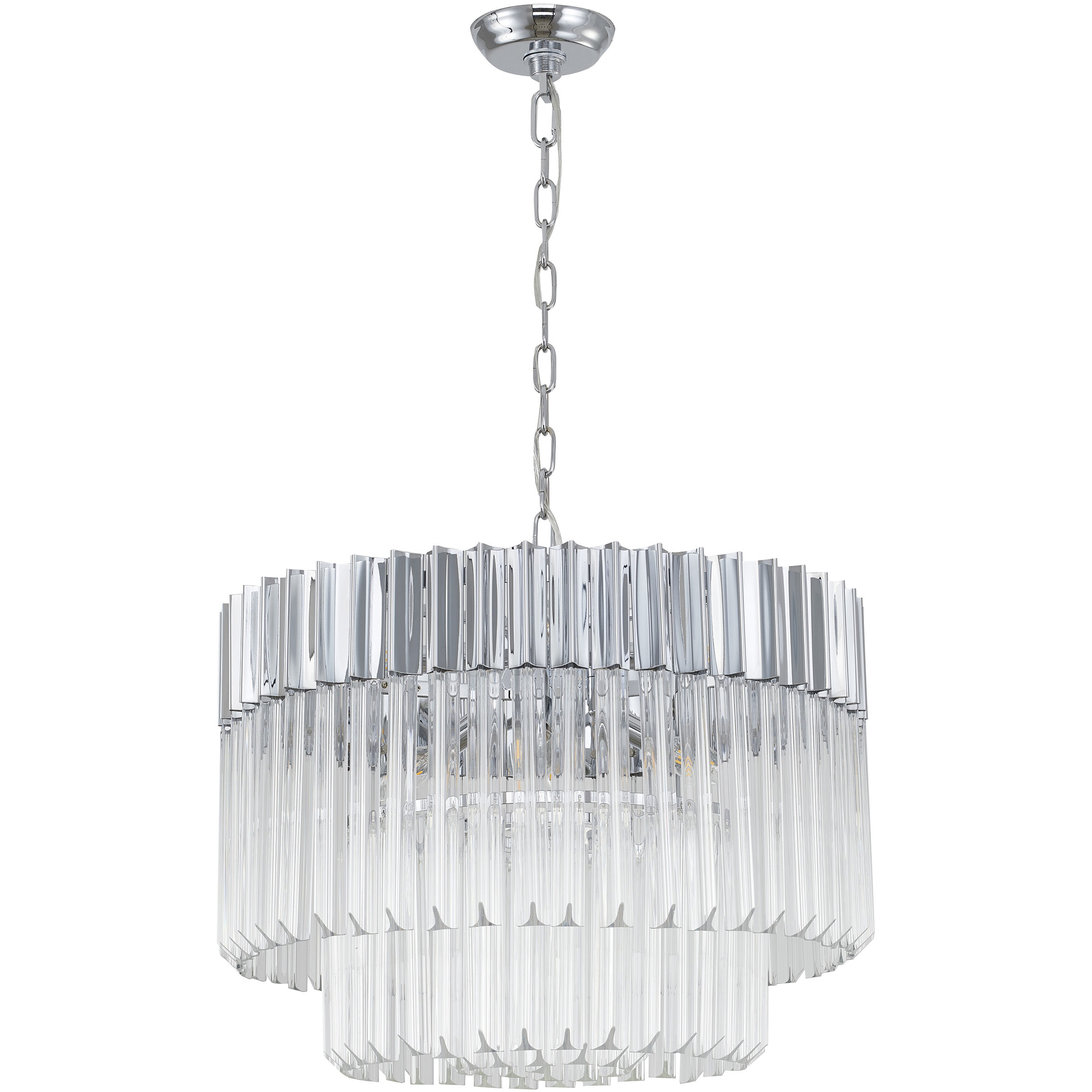 Canada 8 Light 23.6 inch Chrome Chandelier Ceiling Light