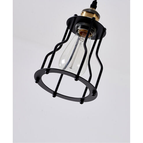 Canada 1 Light 6 inch Black Single Pendant Lighting Ceiling Light