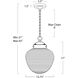 Sadie 1 Light 12.75 inch Oil Rubbed Bronze Pendant Ceiling Light