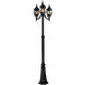 Classico LED 87.5 inch Black Outdoor Lantern and Post