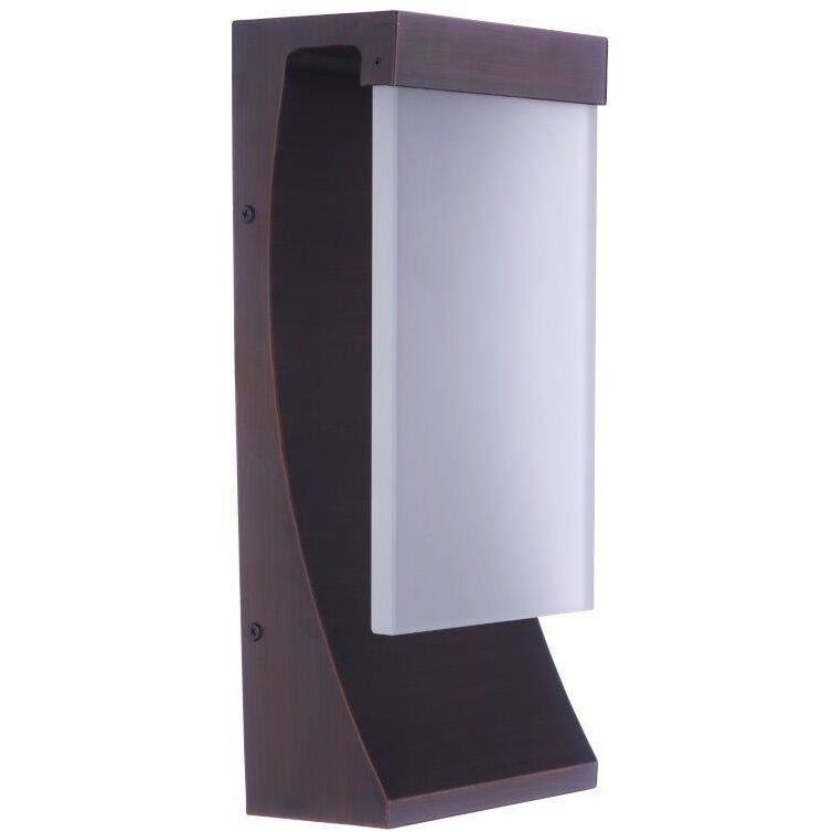 Vault LED 15 inch Aged Bronze Brushed Outdoor Wall Lantern