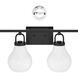 Mansfield 4 Light 34 inch Matte Black Vanity Light Wall Light