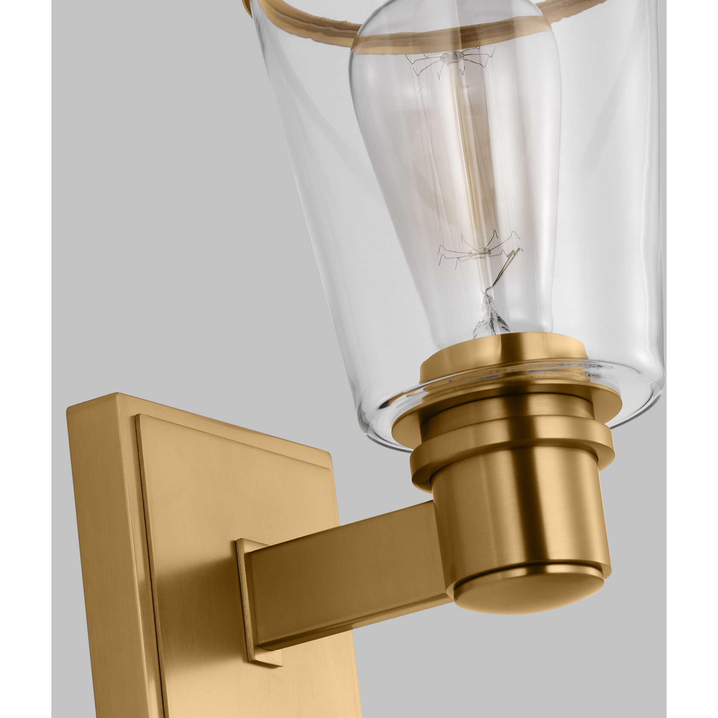 C&M by Chapman & Myers Alessa 1 Light 5 inch Burnished Brass Bath Vanity Wall Sconce Wall Light