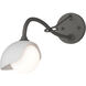 Brooklyn 1 Light 6 inch Natural Iron and White Long-Arm Sconce Wall Light in Natural Iron/White