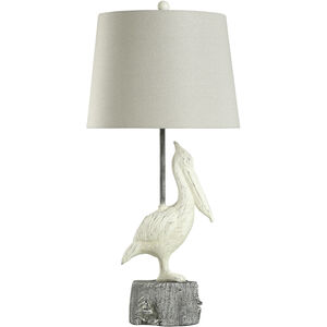 Cameron 37 inch 100.00 watt Cream and Grey and Silver Table Lamp Portable Light